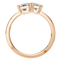 RI-9996 Rose Gold Ring SET - Top View