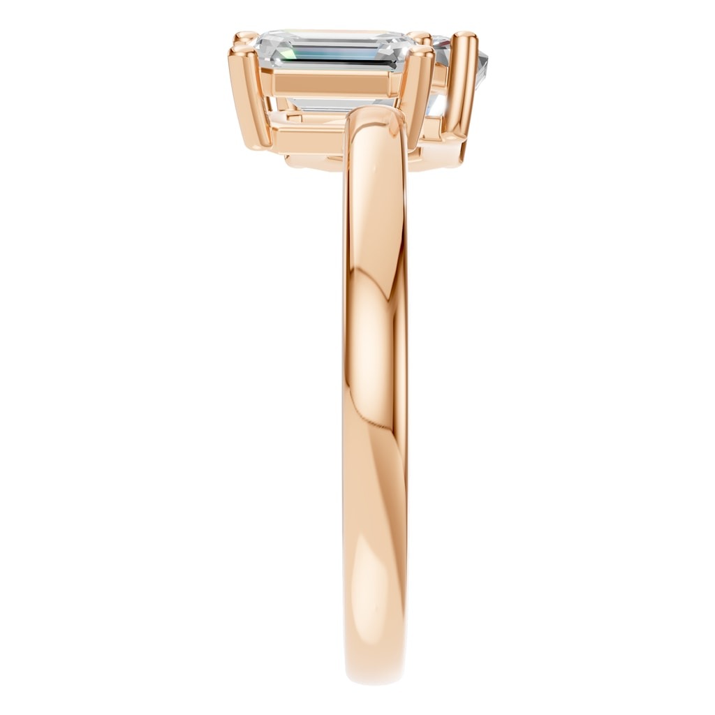 RI-9996 Rose Gold Ring SET - Side View