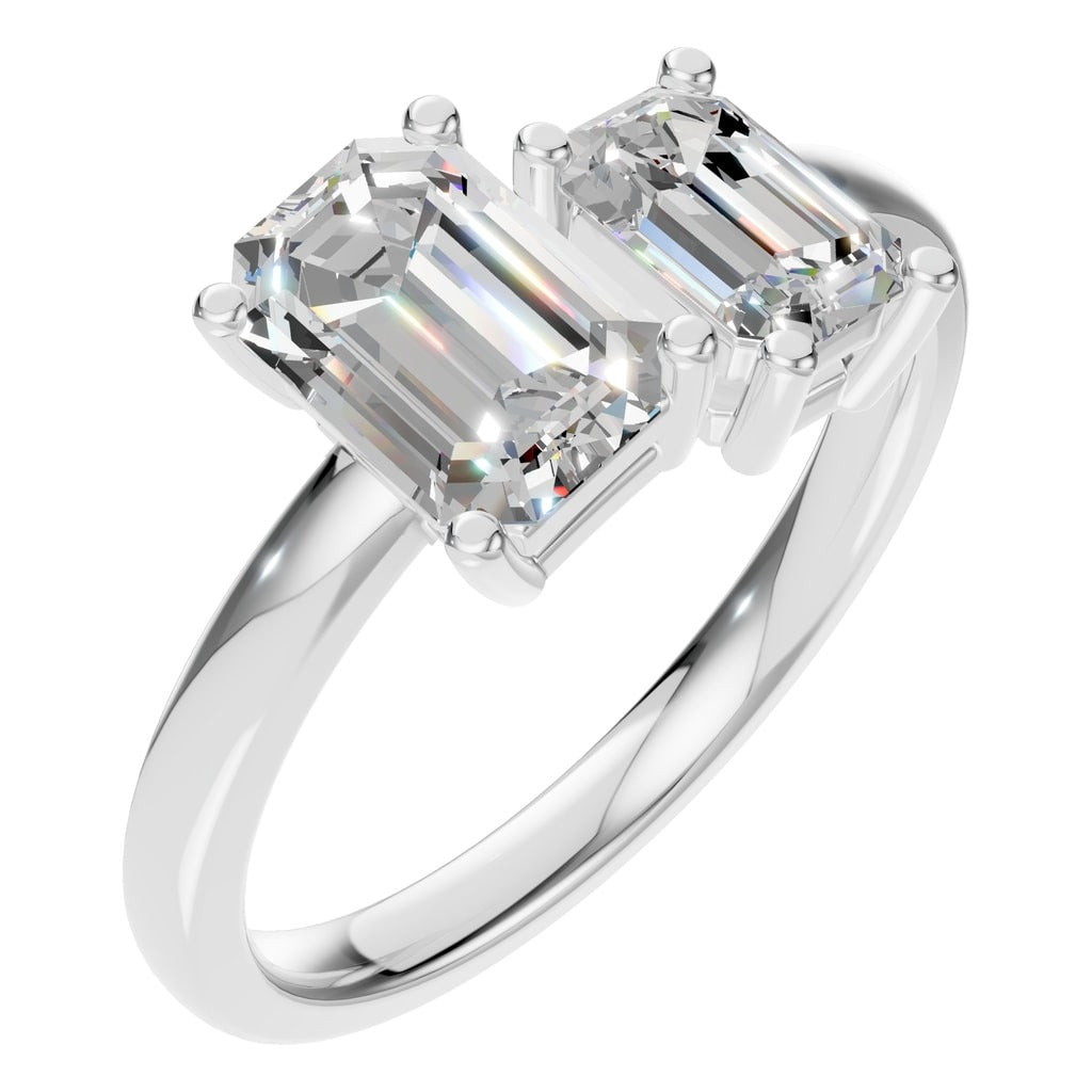 RI-9996 White Gold Ring SET - Main View