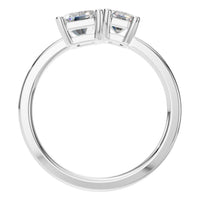 RI-9996 White Gold Ring SET - Top View