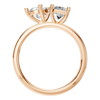 RI-9997 Rose Gold Ring SET - Top View