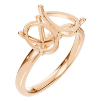 RI-9997 Rose Gold Ring UNSET - Main View