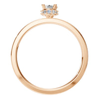 RI-9998 Rose Gold Ring SET - Top View