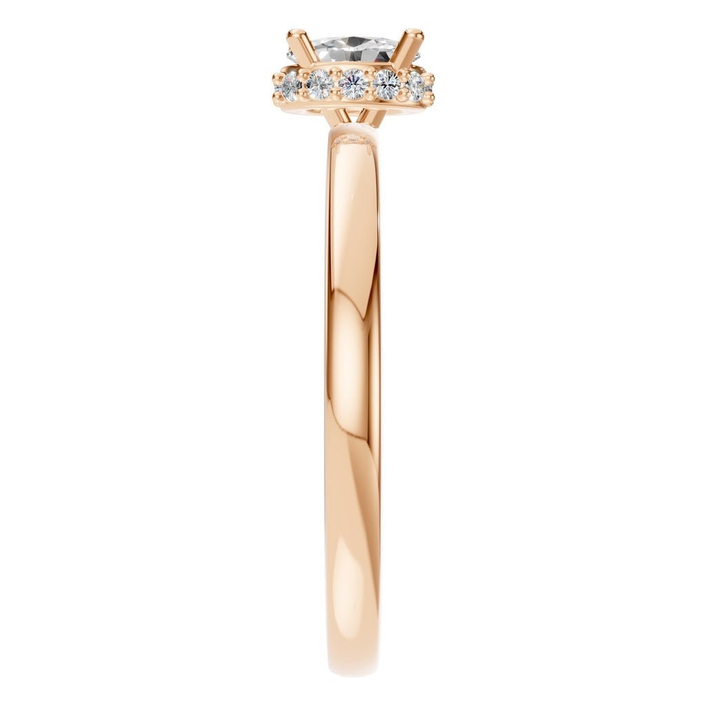 RI-9998 Rose Gold Ring SET - Side View