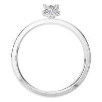 RI-9998 White Gold Ring SET - Top View