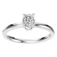 RI-9998 White Gold Ring SET - Front View