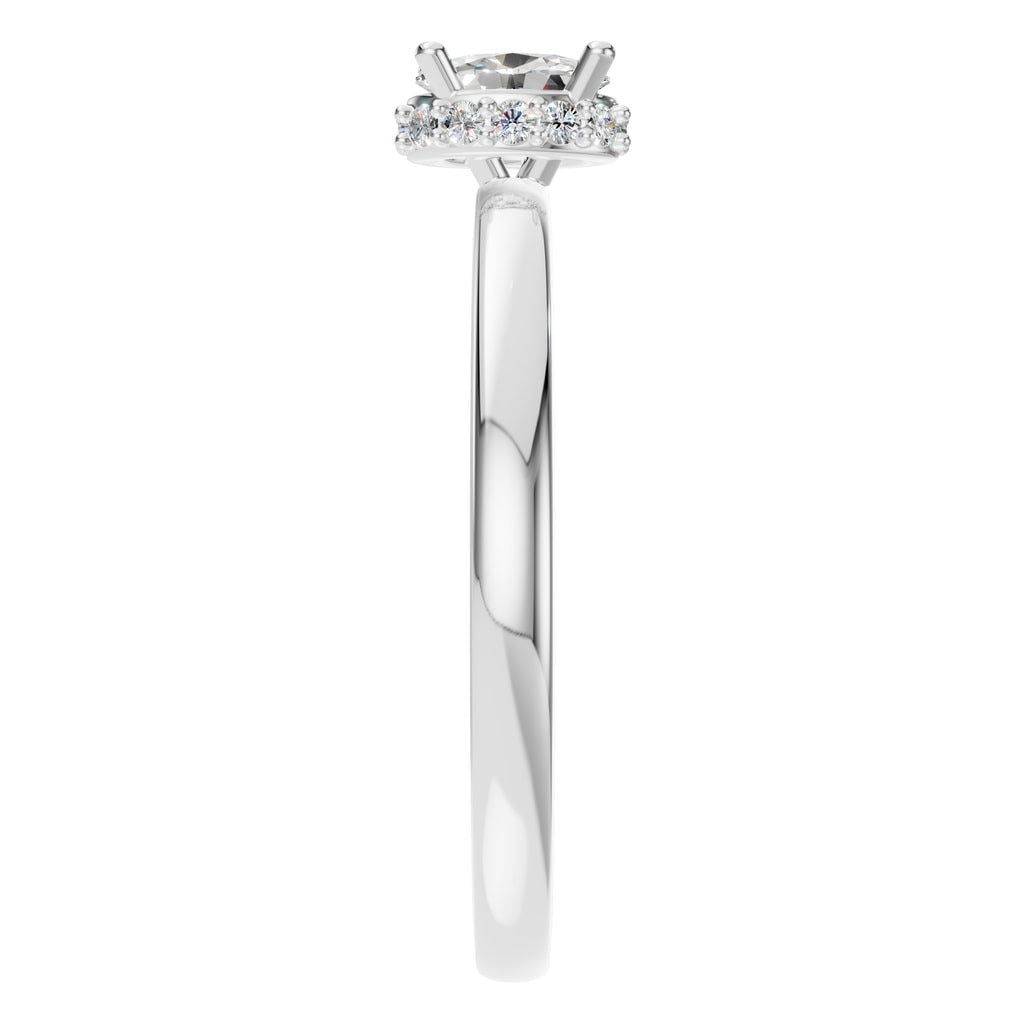 RI-9998 White Gold Ring SET - Side View