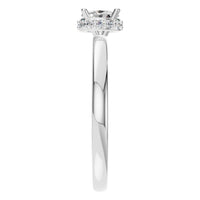 RI-9998 White Gold Ring SET - Side View