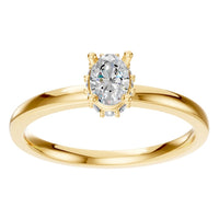 RI-9998 Yellow Gold Ring SET - Front View