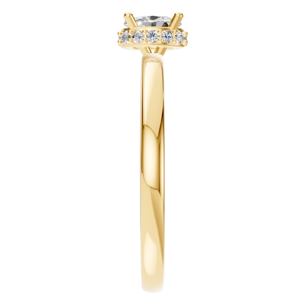RI-9998 Yellow Gold Ring SET - Side View