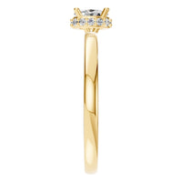 RI-9998 Yellow Gold Ring SET - Side View