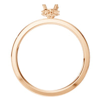 RI-9998 Rose Gold Ring UNSET - Top View