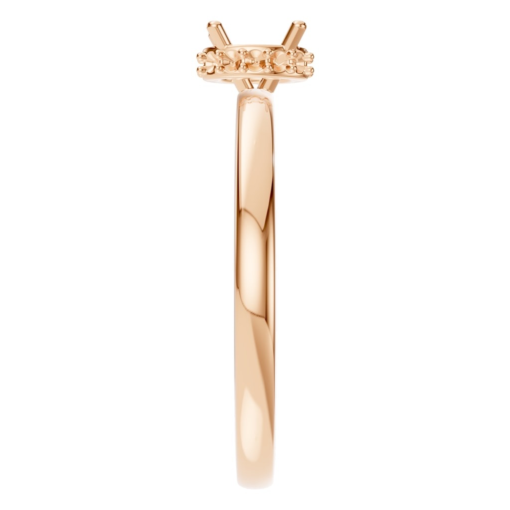 RI-9998 Rose Gold Ring UNSET - Side View