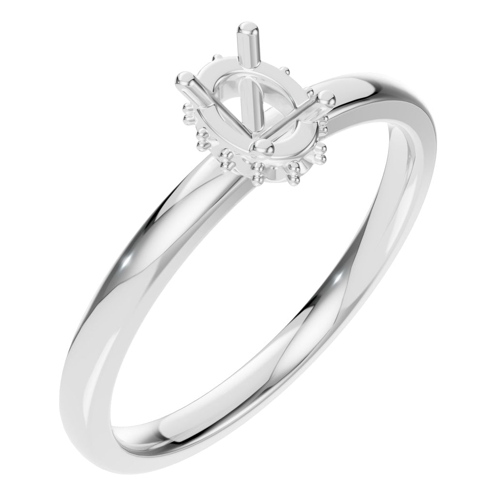 RI-9998 White Gold Ring UNSET - Main View