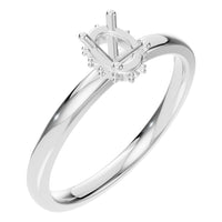 RI-9998 White Gold Ring UNSET - Main View
