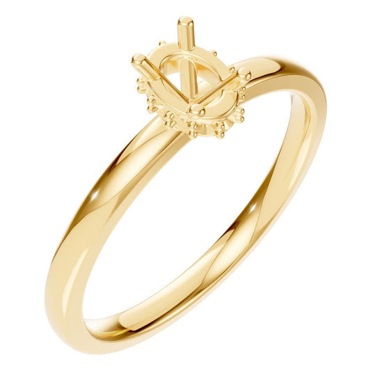 RI-9998 Yellow Gold Ring UNSET - Main View