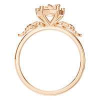 RI-9999 Rose Gold Ring UNSET - Top View