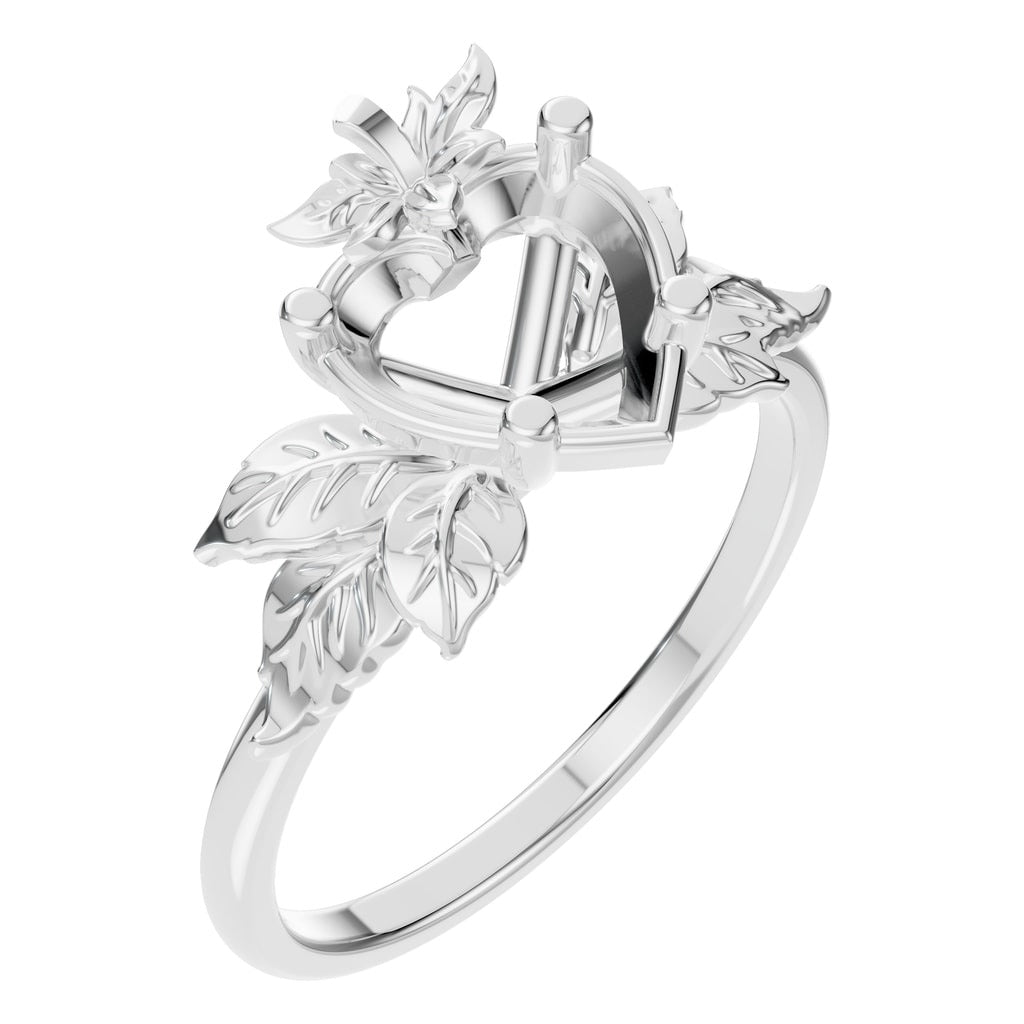 RI-9999 White Gold Ring UNSET - Main View