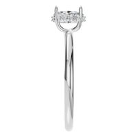 RI-9999 White Gold Ring SET - Side View