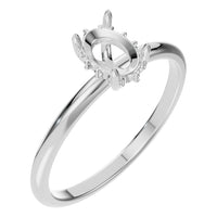 RI-9999 White Gold Ring UNSET - Main View
