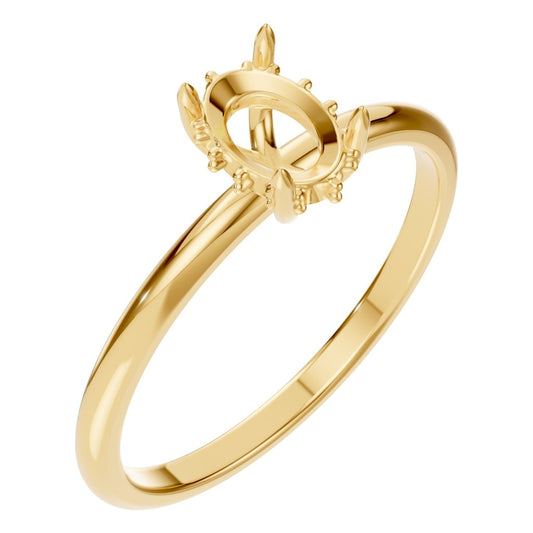 RI-9999 Yellow Gold Ring UNSET - Main View