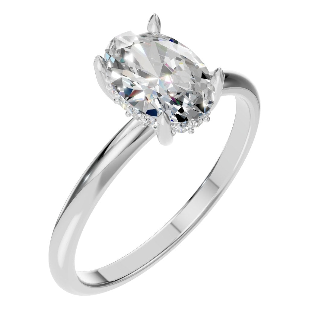 RI-9999 White Gold Ring SET - Main View