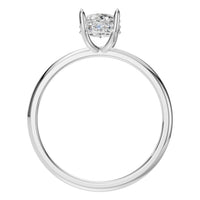 RI-9999 White Gold Ring SET - Top View