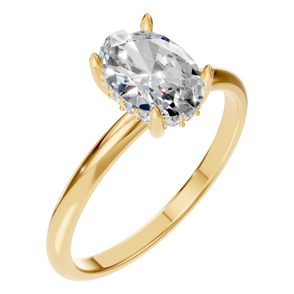 RI-9999 Yellow Gold Ring SET - Main View