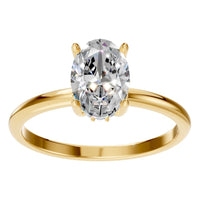 RI-9999 Yellow Gold Ring SET - Front View