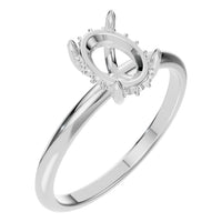 RI-9999 White Gold Ring UNSET - Main View
