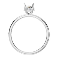 RI-9999 White Gold Ring SET - Top View