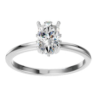 RI-9999 White Gold Ring SET - Front View
