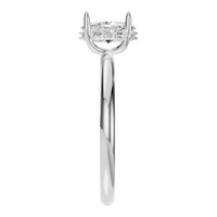 RI-9999 White Gold Ring SET - Side View