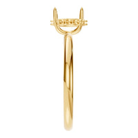 RI-9999 Yellow Gold Ring UNSET - Side View